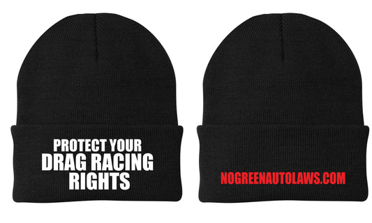 A4 - BEANIE - PROTECT YOUR DRAG RACING RIGHTS!