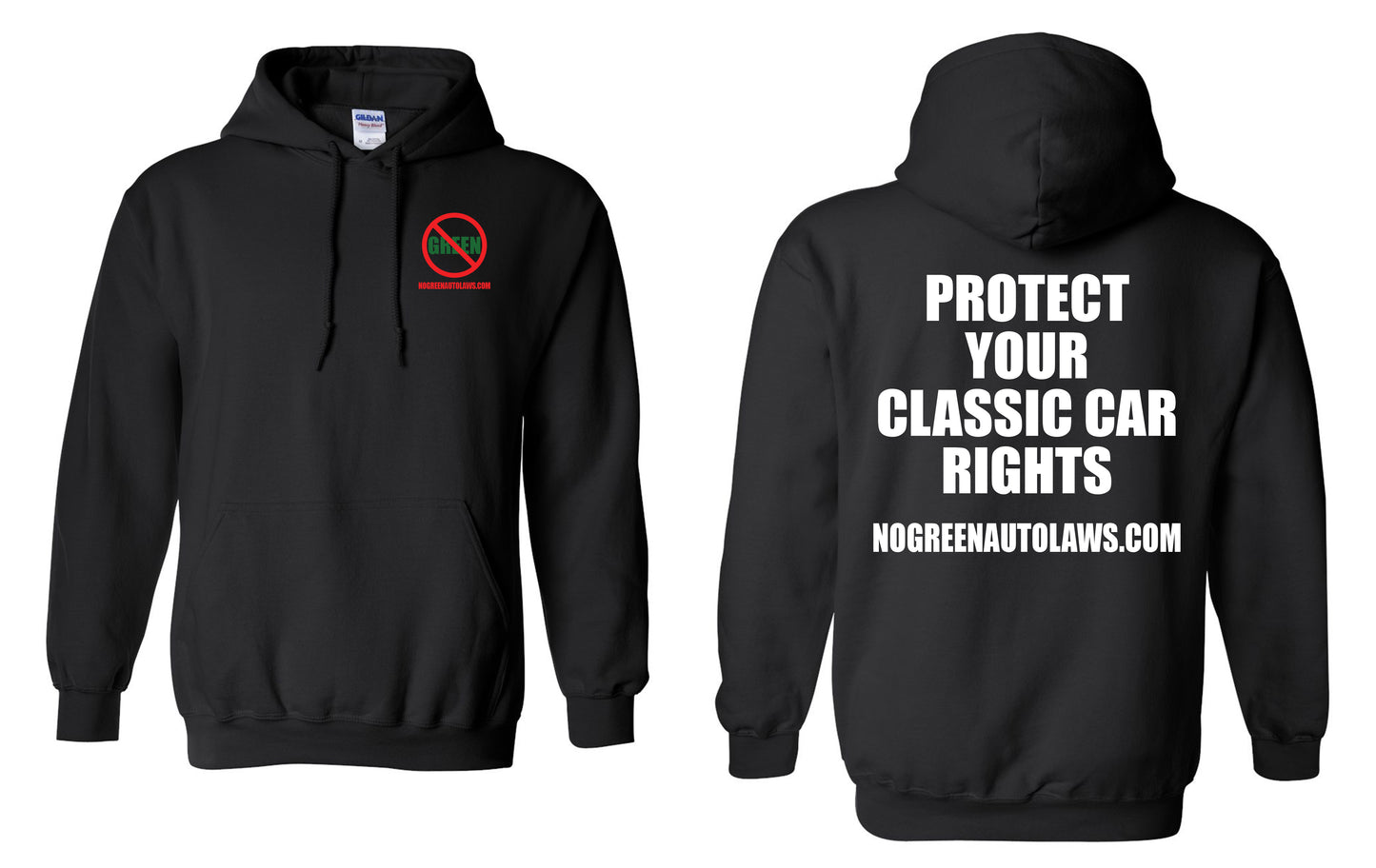 D3 -  HOODIE - PROTECT YOUR CLASSIC CAR RIGHTS!