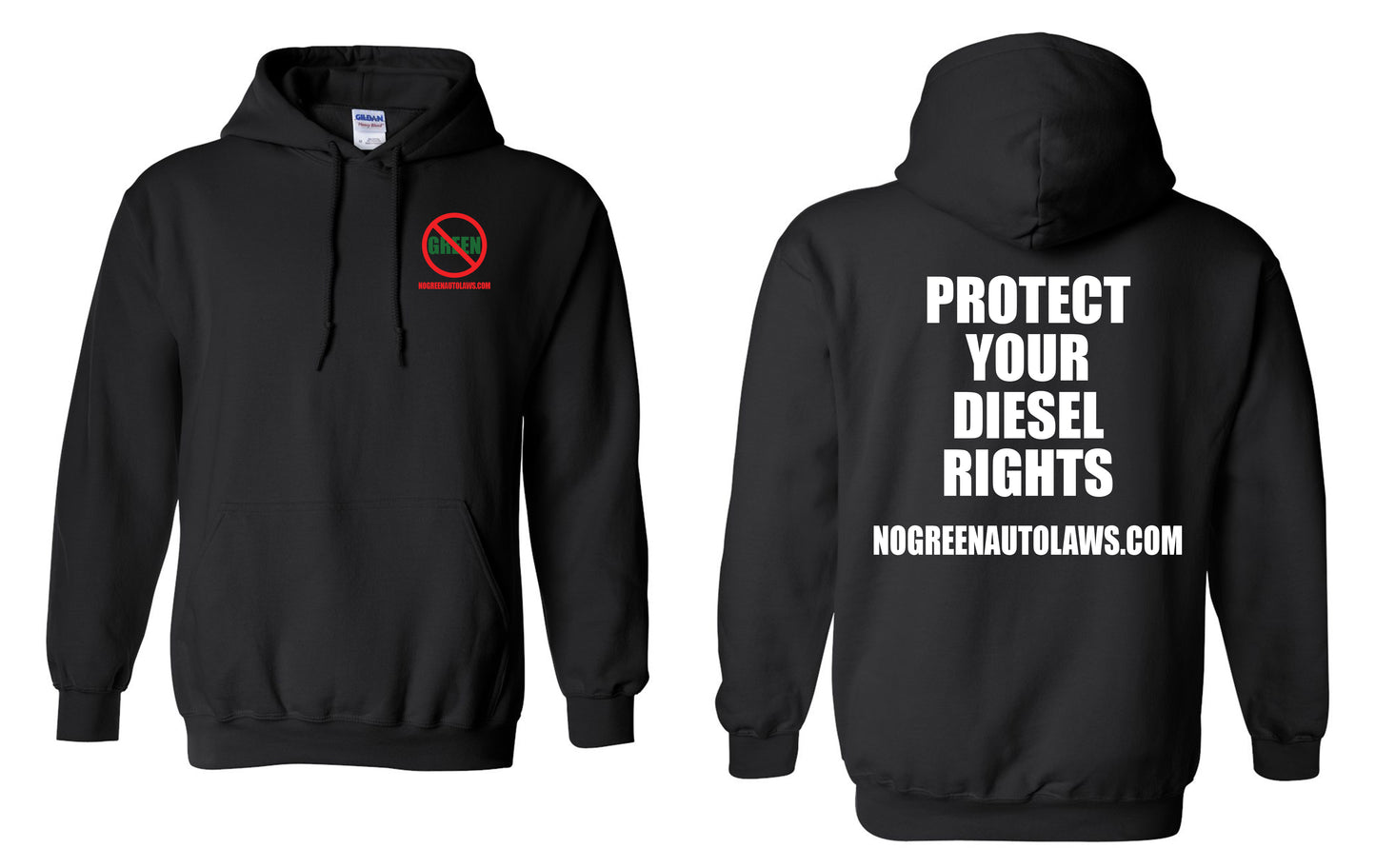 B3 - HOODIE - PROTECT YOUR DIESEL RIGHTS!